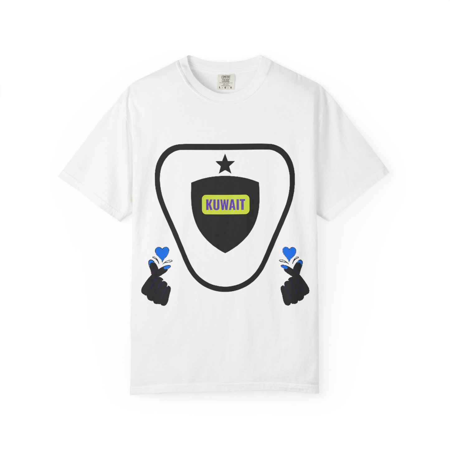Garment-Dyed T-shirt - Kuwait Lover Graphic Tee
