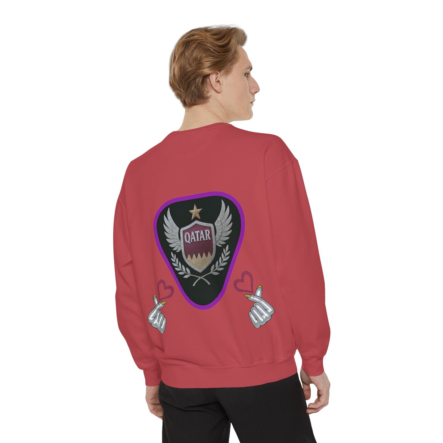 Qatar-Inspired Unisex Sweatshirt, Cozy Gift for Sports Fans, Stylish Casualwear, Travel Apparel, Souvenir from Qatar