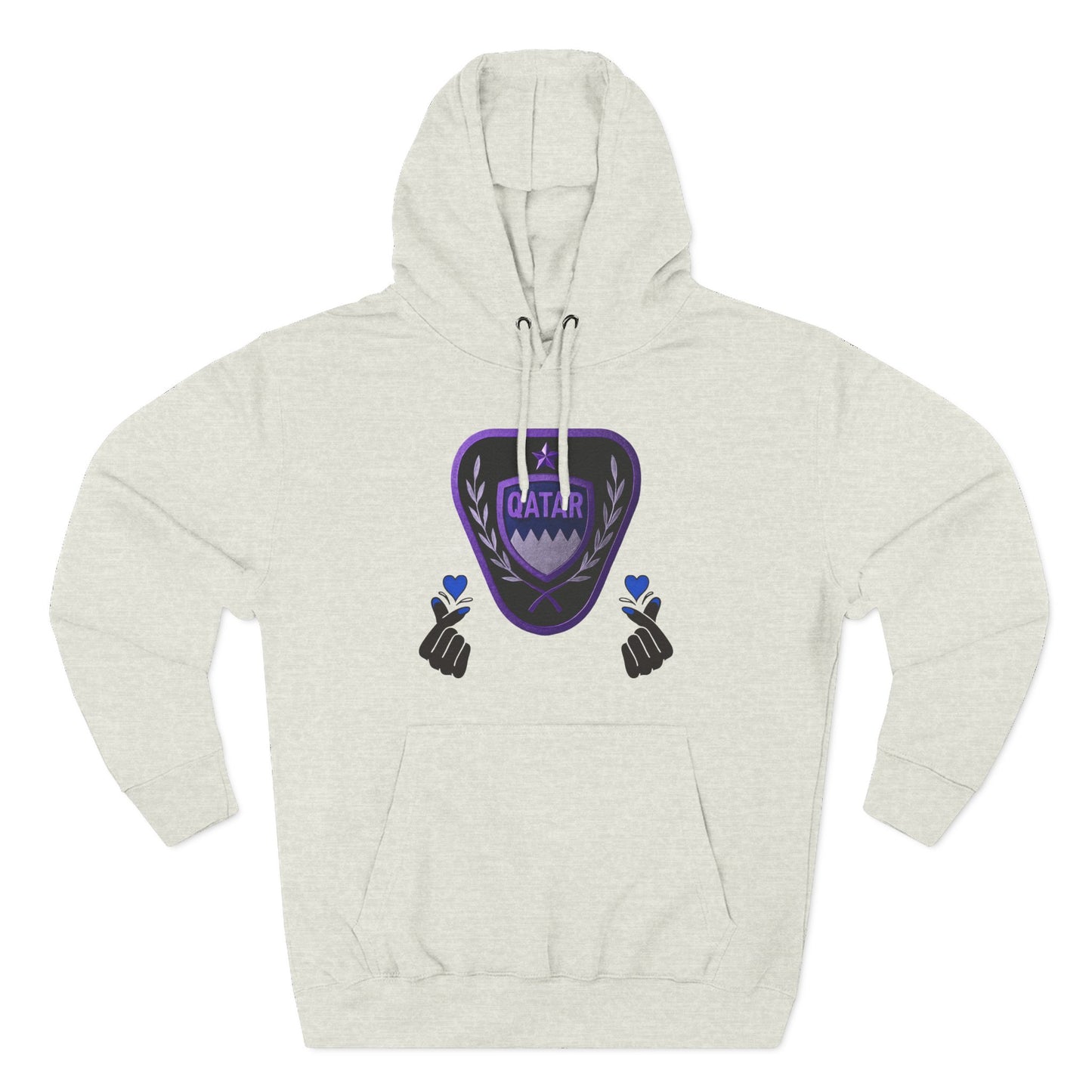 Fleece Hoodie - Qatar Love Design