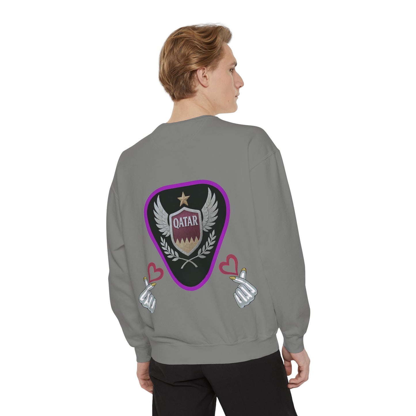 Qatar-Inspired Unisex Sweatshirt, Cozy Gift for Sports Fans, Stylish Casualwear, Travel Apparel, Souvenir from Qatar