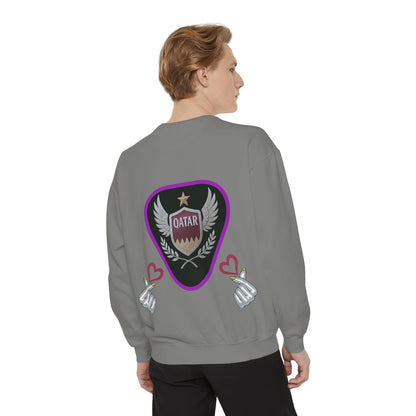 Qatar-Inspired Unisex Sweatshirt, Cozy Gift for Sports Fans, Stylish Casualwear, Travel Apparel, Souvenir from Qatar