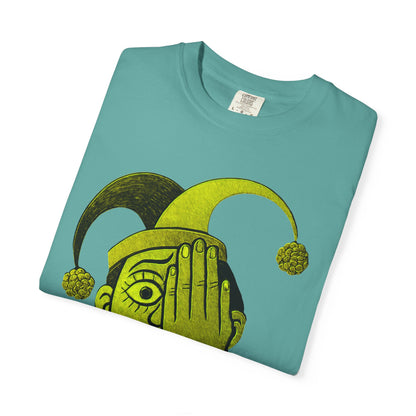 Garment-Dyed T-shirt 'i can't see' Design