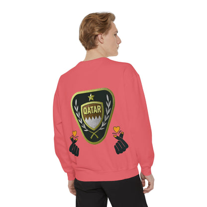 Qatar-Inspired Unisex Sweatshirt | Cozy Fashion for Sports Fans, Travel Lovers, Gift for Holidays, Casual Wear