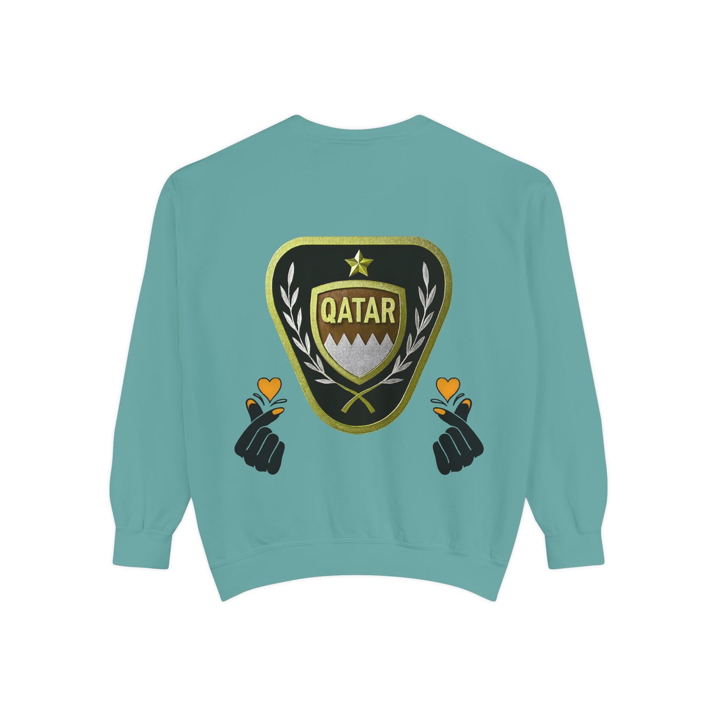 Qatar-Inspired Unisex Sweatshirt | Cozy Fashion for Sports Fans, Travel Lovers, Gift for Holidays, Casual Wear