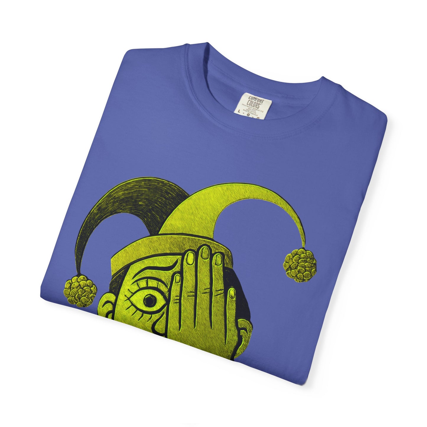 Garment-Dyed T-shirt 'i can't see' Design