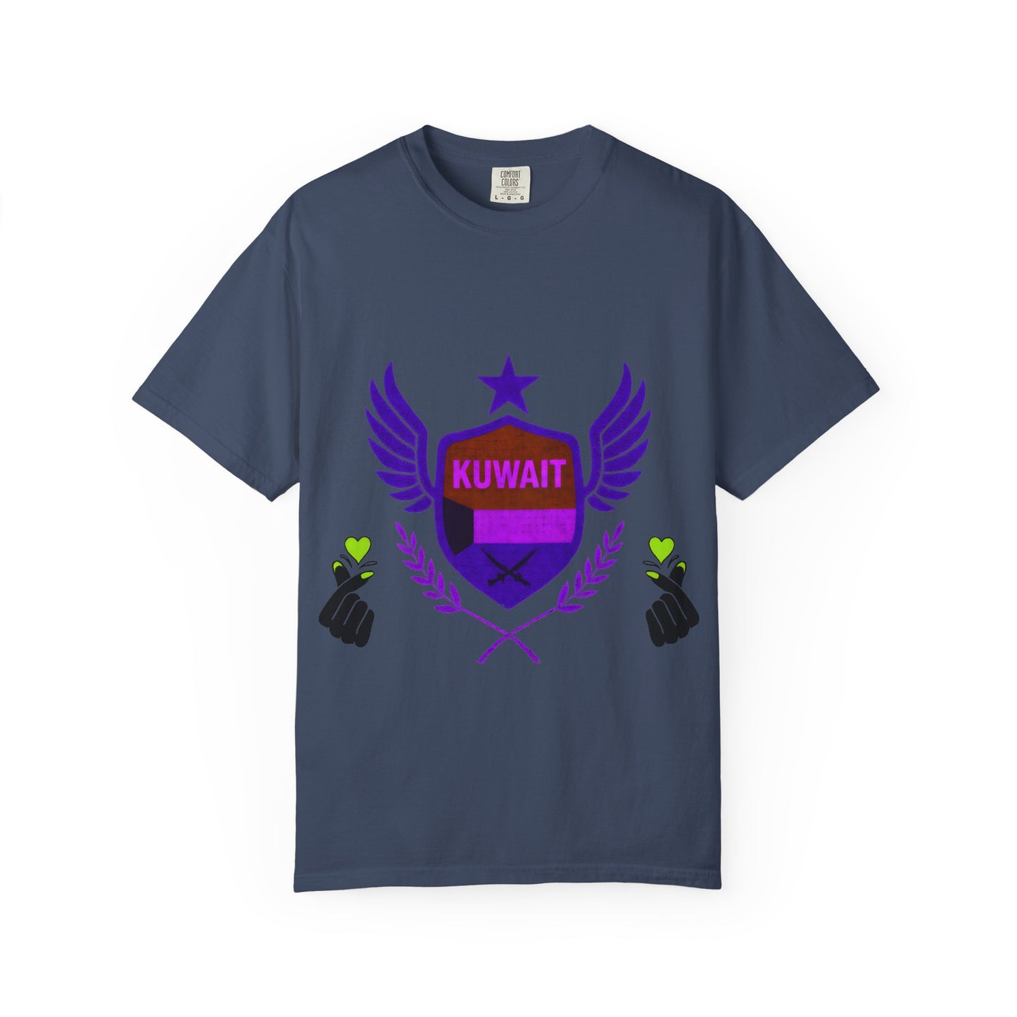 Kuwait Pride Unisex T-Shirt, Garment-Dyed Tee, LGBTQ+ Support Shirt, Casual Wear, Gift for Pride Month, Statement Fashion