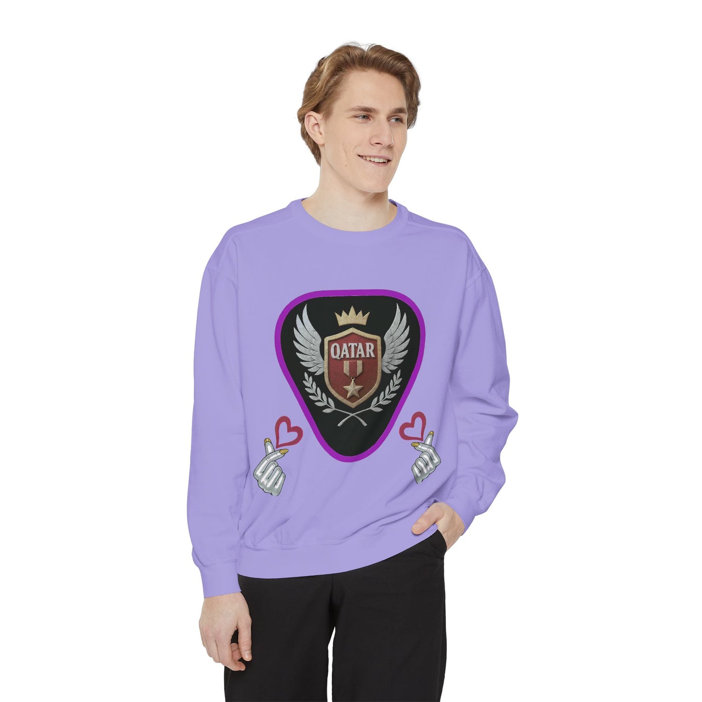 Qatar-Inspired Unisex Sweatshirt, Cozy Gift for Sports Fans, Stylish Casualwear, Travel Apparel, Souvenir from Qatar