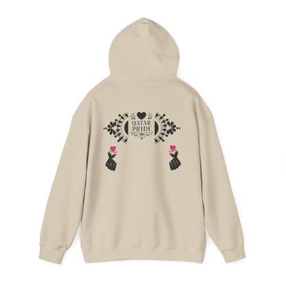Pride Hooded Sweatshirt, Unisex  Qatar Pride Sweatshirt, Pride Gift, Festival Clothing