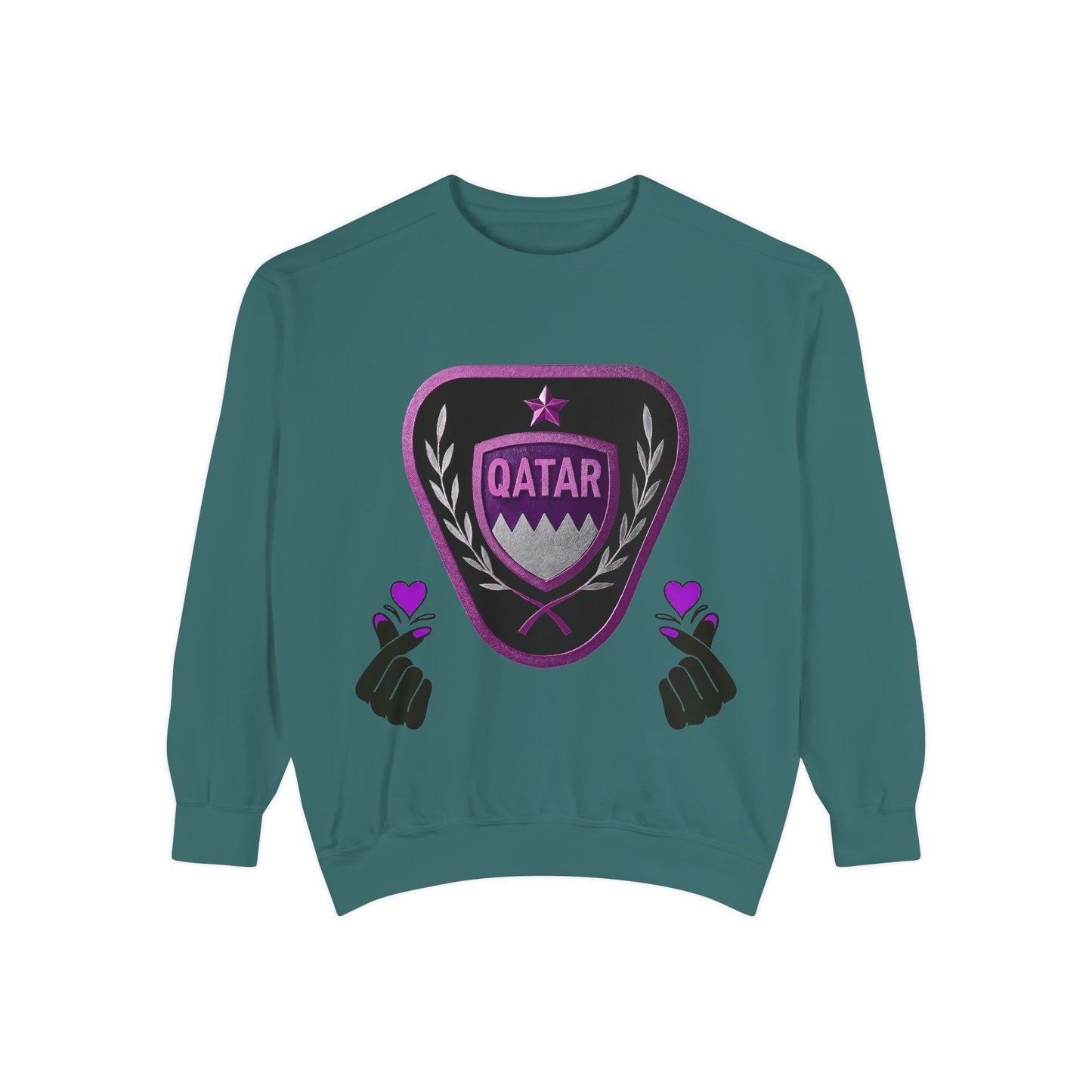 Qatar-Inspired Unisex Sweatshirt | Cozy Fashion for Sports Fans, Travel Lovers, Gift for Holidays, Casual Wear