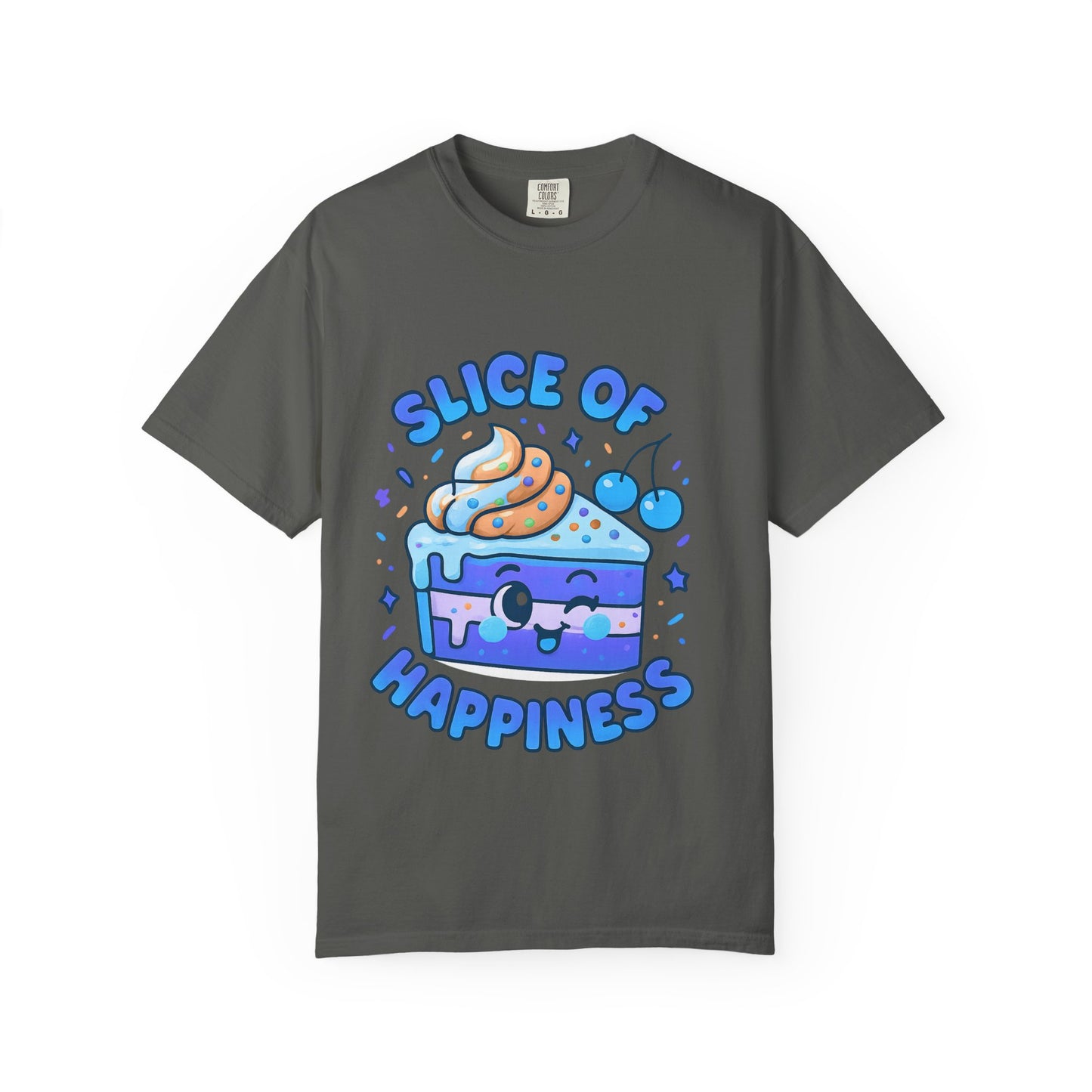 Colorful Slice of Happiness T-Shirt, Cute Dessert Tee, Unisex Graphic Tee, Sweet Gift for Foodies, Fun Casual Wear