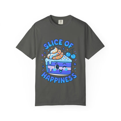 Colorful Slice of Happiness T-Shirt, Cute Dessert Tee, Unisex Graphic Tee, Sweet Gift for Foodies, Fun Casual Wear