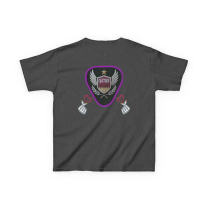 Kids' Fun Graphic Tee, Casual Kids T-Shirt, Cute Kids Top, Qatar Themed Shirt, Gift for Young Fans