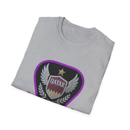 Qatar Pride Unisex Softstyle T-Shirt, Casual Wear, Sports Apparel, Gift for Fans, Travel Souvenir, Unique Design