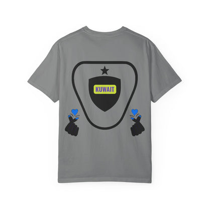 Garment-Dyed T-shirt - Kuwait Lover Graphic Tee