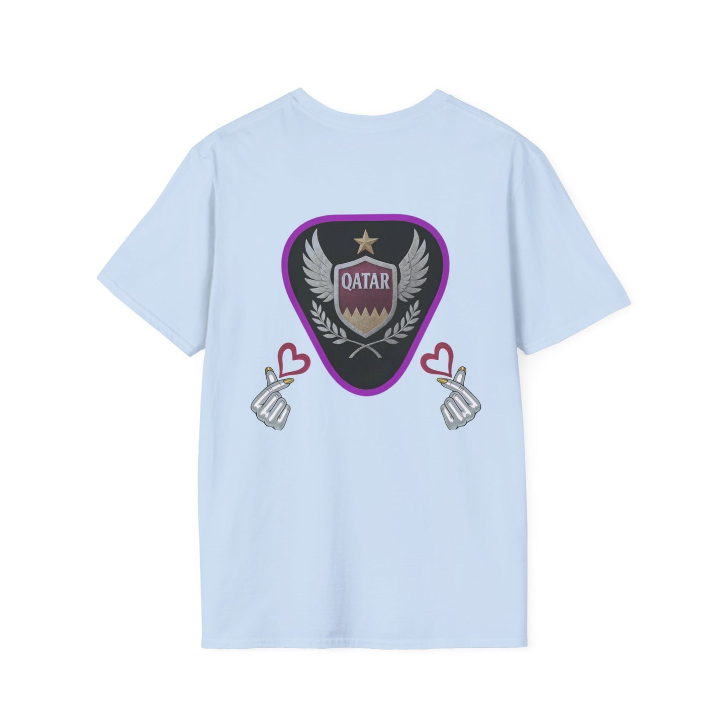 Qatar Pride Unisex Softstyle T-Shirt, Casual Wear, Sports Apparel, Gift for Fans, Travel Souvenir, Unique Design