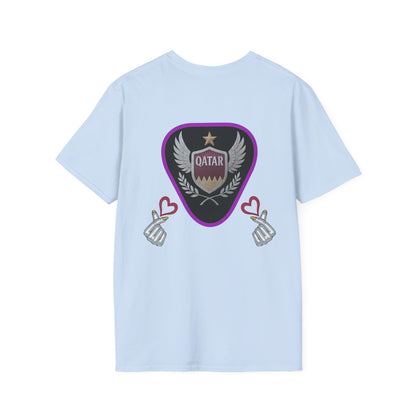 Qatar Pride Unisex Softstyle T-Shirt, Casual Wear, Sports Apparel, Gift for Fans, Travel Souvenir, Unique Design