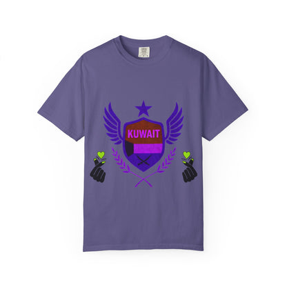 Kuwait Pride Unisex T-Shirt, Garment-Dyed Tee, LGBTQ+ Support Shirt, Casual Wear, Gift for Pride Month, Statement Fashion