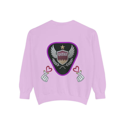 Qatar-Inspired Unisex Sweatshirt, Cozy Gift for Sports Fans, Stylish Casualwear, Travel Apparel, Souvenir from Qatar