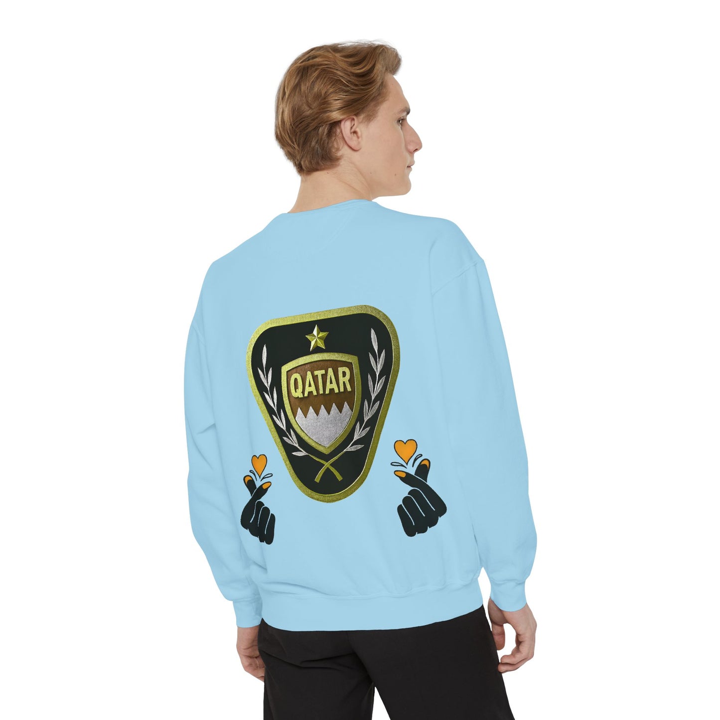 Qatar-Inspired Unisex Sweatshirt | Cozy Fashion for Sports Fans, Travel Lovers, Gift for Holidays, Casual Wear