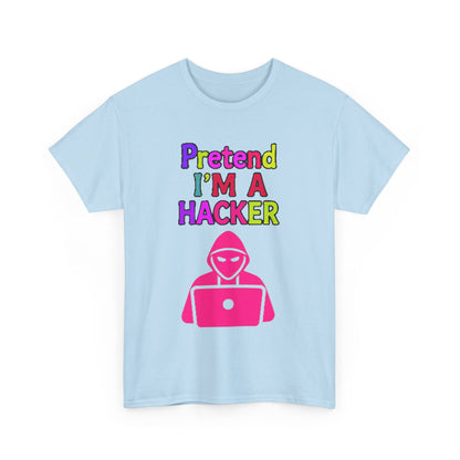 Pretend I'm a Hacker Tee, Fun Unisex Heavy Cotton Tee, Geeky Gift for Coders, Computer Lovers Shirt, Casual Everyday Wear, Unique [...]
