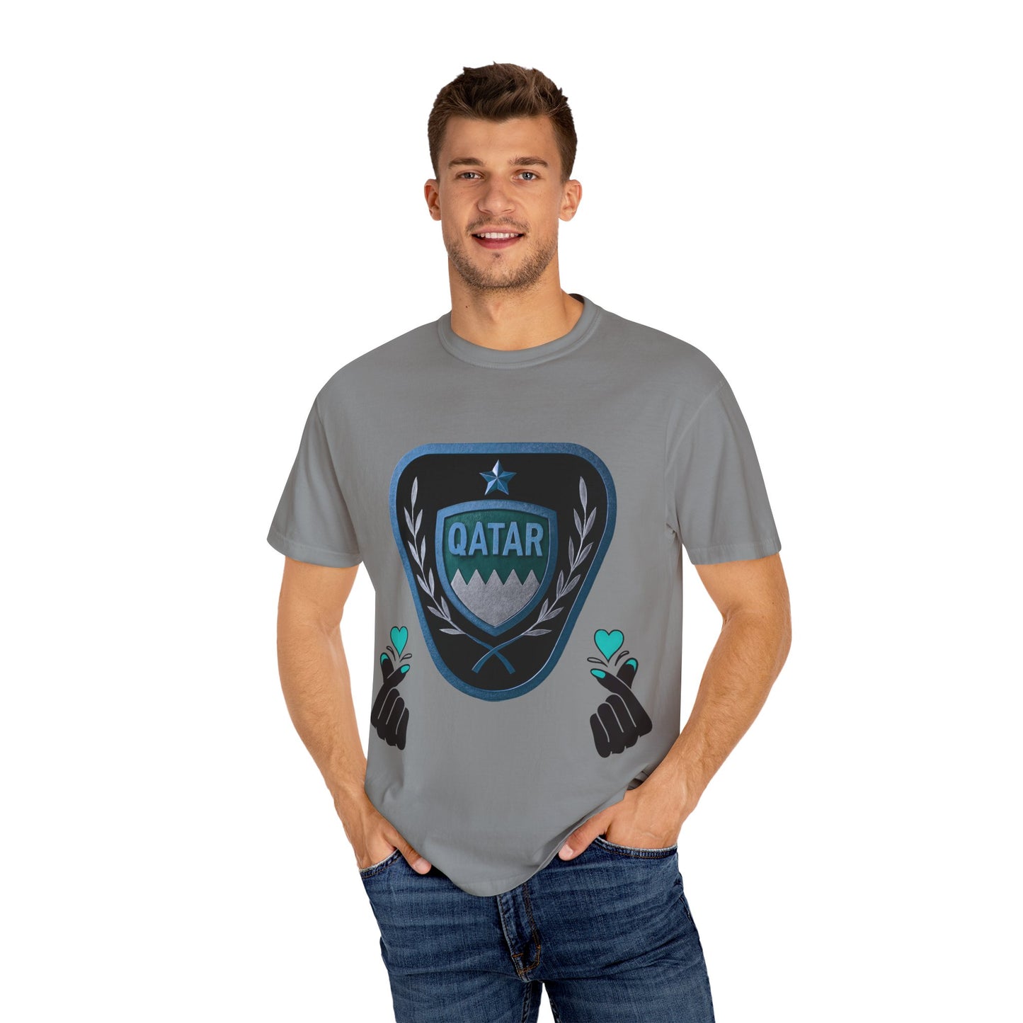 Qatar Pride Unisex T-Shirt, Casual Wear, Sports Event Shirt, Travel Souvenir, Gift for Fans