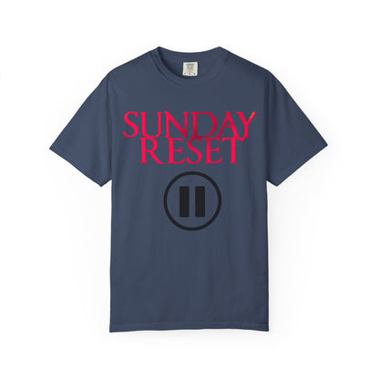 T-Shirt Sunday Reset Unisex Garment-Dyed