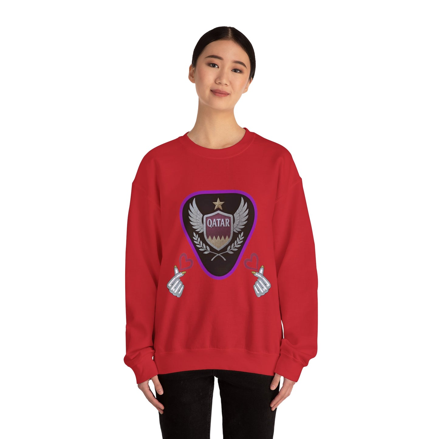 Qatar Pride Crewneck Sweatshirt, Unisex Casual Style, Perfect Gift for Sports Fans, Birthday or National Day Celebration, Cozy [...]