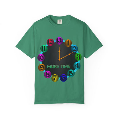 Garment-Dyed T-shirt - MORE TIME Graphic Tee