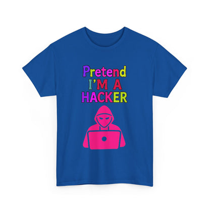 Pretend I'm a Hacker Tee, Fun Unisex Heavy Cotton Tee, Geeky Gift for Coders, Computer Lovers Shirt, Casual Everyday Wear, Unique [...]