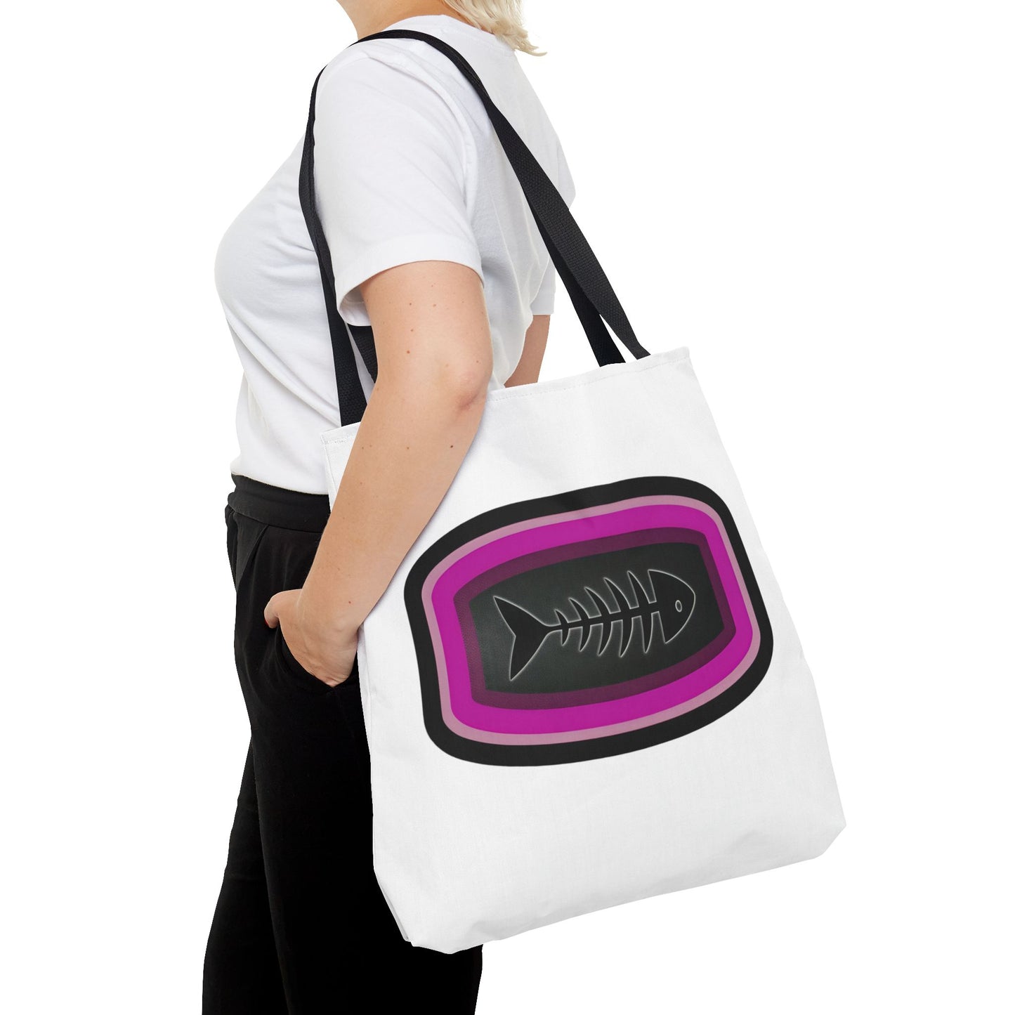 Fish Skeleton Tote Bag - Unique Design for Fishing Enthusiasts