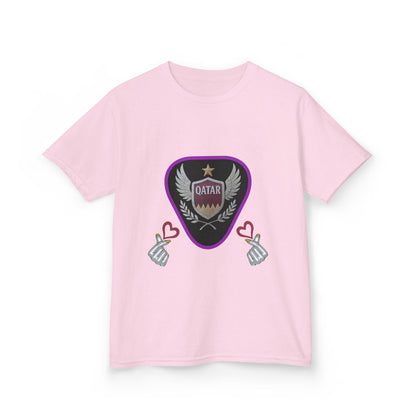 Kids' Fun Graphic Tee, Casual Kids T-Shirt, Cute Kids Top, Qatar Themed Shirt, Gift for Young Fans