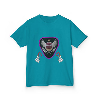 Kids' Fun Graphic Tee, Casual Kids T-Shirt, Cute Kids Top, Qatar Themed Shirt, Gift for Young Fans