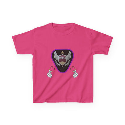 Kids' Fun Graphic Tee, Casual Kids T-Shirt, Cute Kids Top, Qatar Themed Shirt, Gift for Young Fans