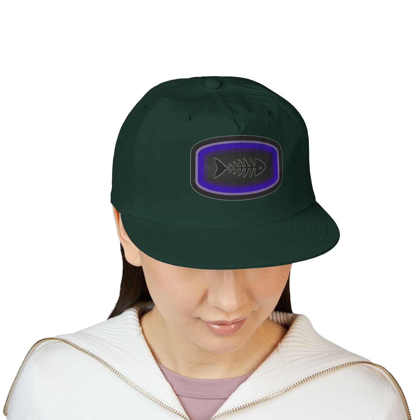 Surf Cap - Fish Skeleton Design