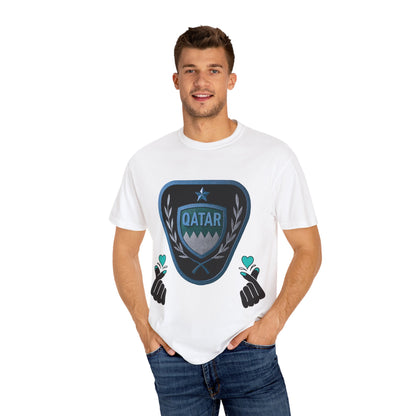Qatar Pride Unisex T-Shirt, Casual Wear, Sports Event Shirt, Travel Souvenir, Gift for Fans