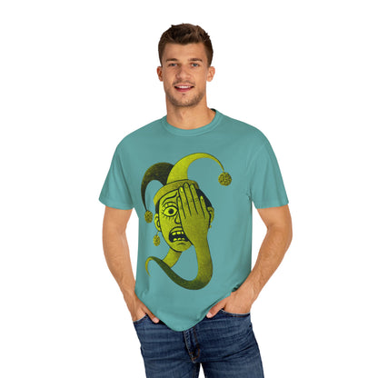 Garment-Dyed T-shirt 'i can't see' Design