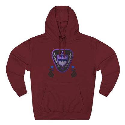 Fleece Hoodie - Qatar Love Design