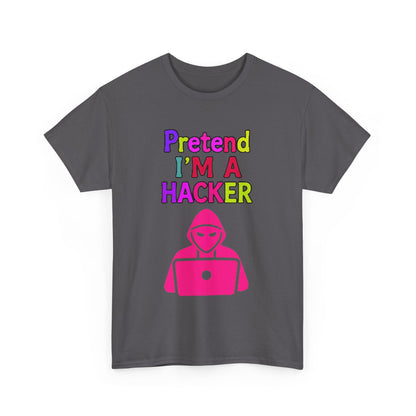 Pretend I'm a Hacker Tee, Fun Unisex Heavy Cotton Tee, Geeky Gift for Coders, Computer Lovers Shirt, Casual Everyday Wear, Unique [...]