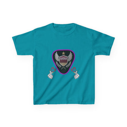 Kids' Fun Graphic Tee, Casual Kids T-Shirt, Cute Kids Top, Qatar Themed Shirt, Gift for Young Fans