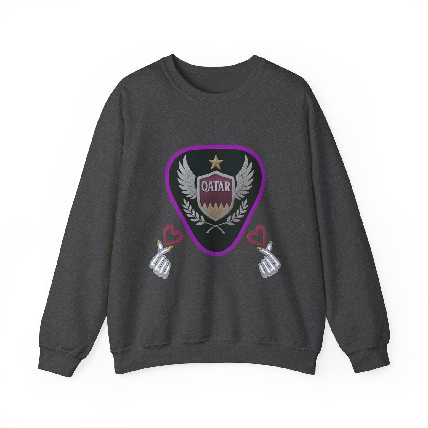Qatar Pride Crewneck Sweatshirt, Unisex Casual Style, Perfect Gift for Sports Fans, Birthday or National Day Celebration, Cozy [...]