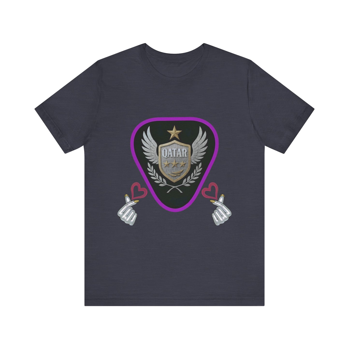 T-Shirt QATAR LOVE Unisex Jersey Short Sleeve Tee