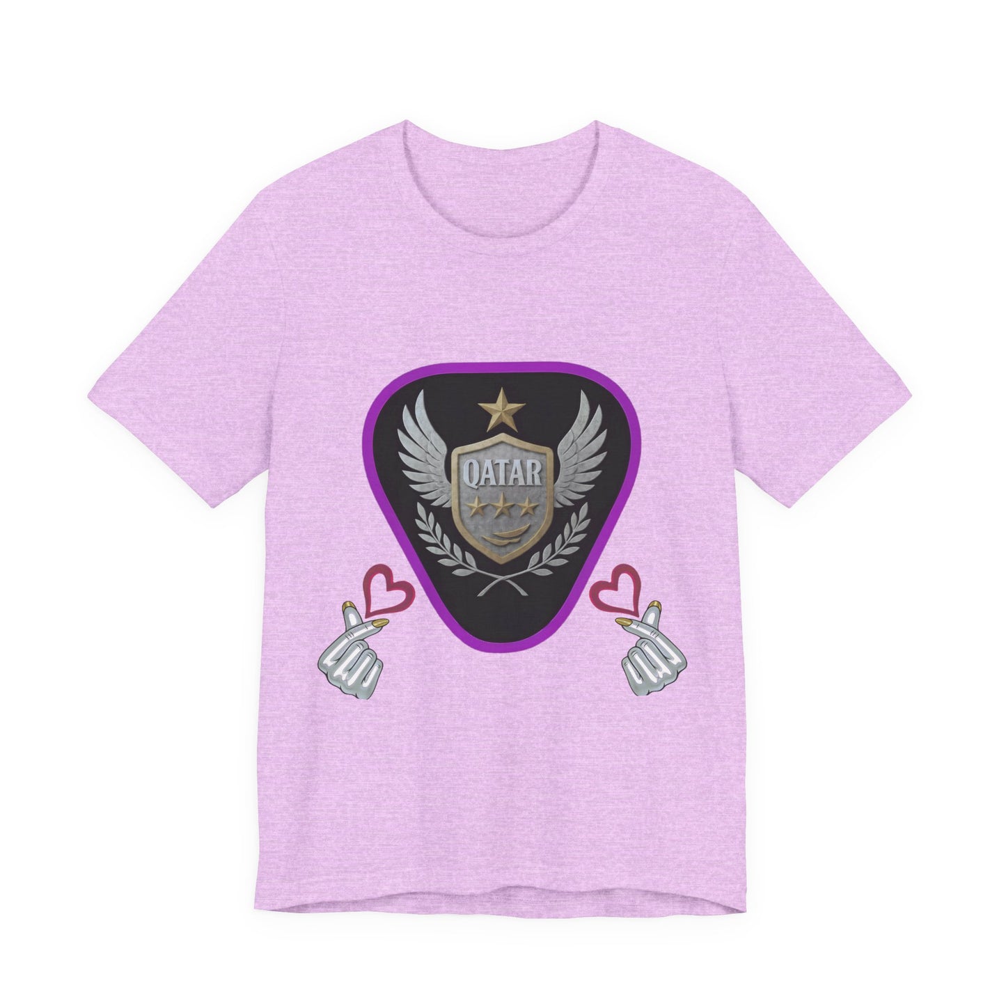 T-Shirt QATAR LOVE Unisex Jersey Short Sleeve Tee