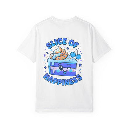 Colorful Slice of Happiness T-Shirt, Cute Dessert Tee, Unisex Graphic Tee, Sweet Gift for Foodies, Fun Casual Wear