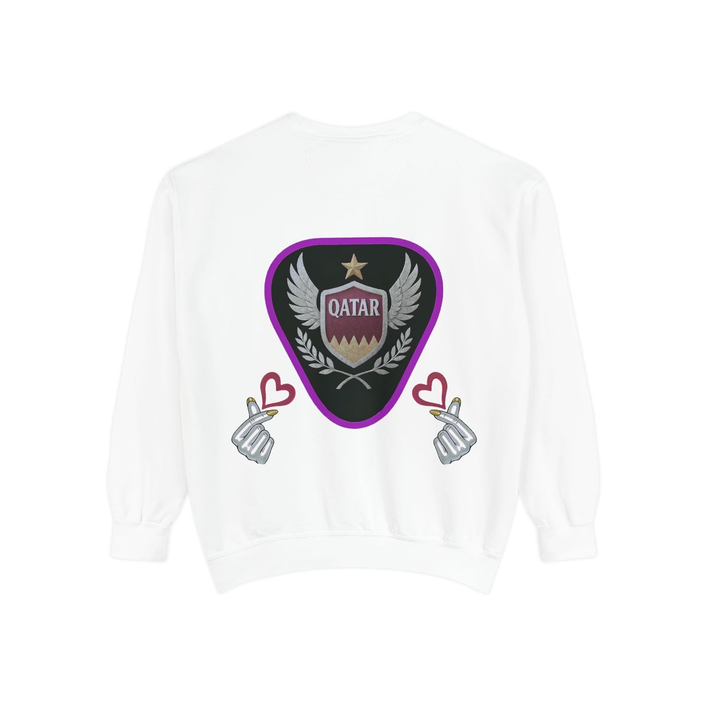 Qatar-Inspired Unisex Sweatshirt, Cozy Gift for Sports Fans, Stylish Casualwear, Travel Apparel, Souvenir from Qatar