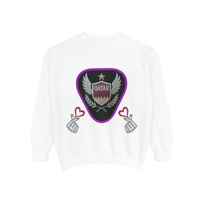 Qatar-Inspired Unisex Sweatshirt, Cozy Gift for Sports Fans, Stylish Casualwear, Travel Apparel, Souvenir from Qatar