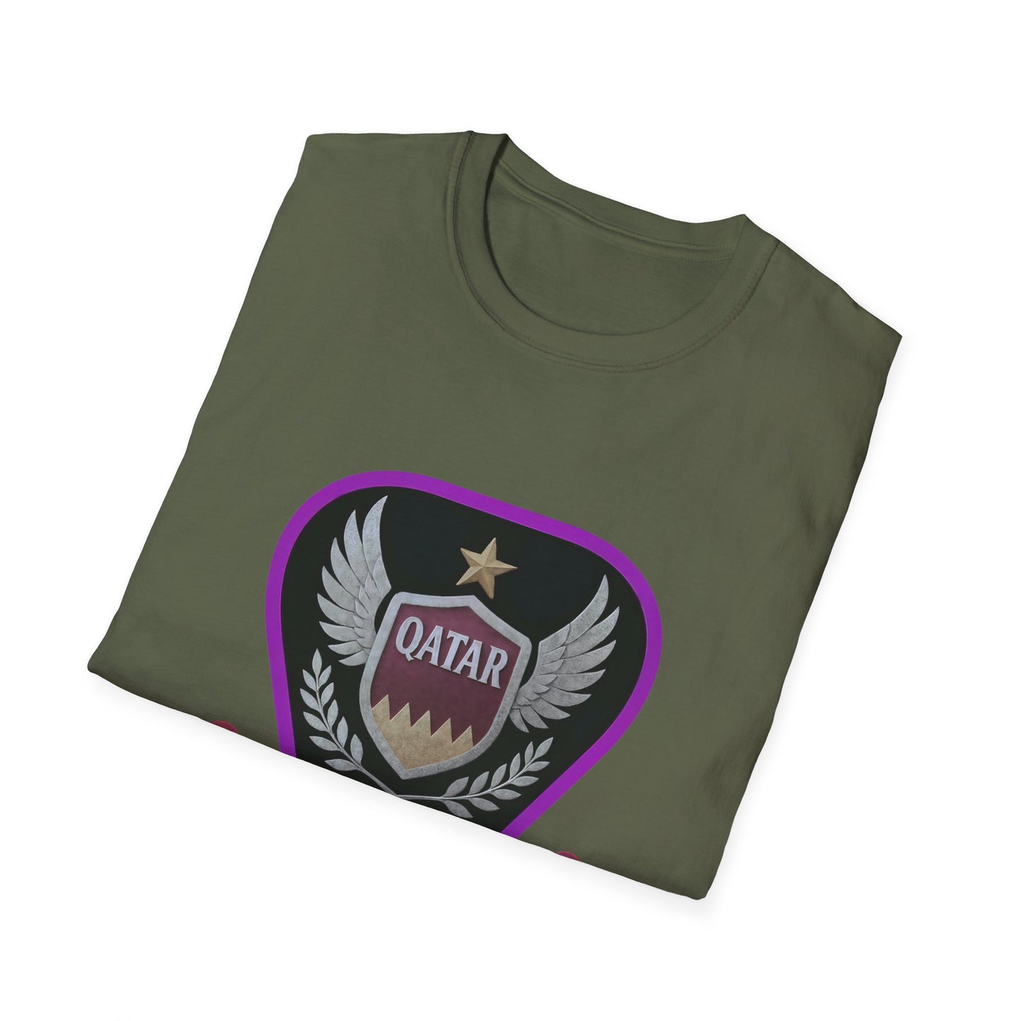 Qatar Pride Unisex Softstyle T-Shirt, Casual Wear, Sports Apparel, Gift for Fans, Travel Souvenir, Unique Design