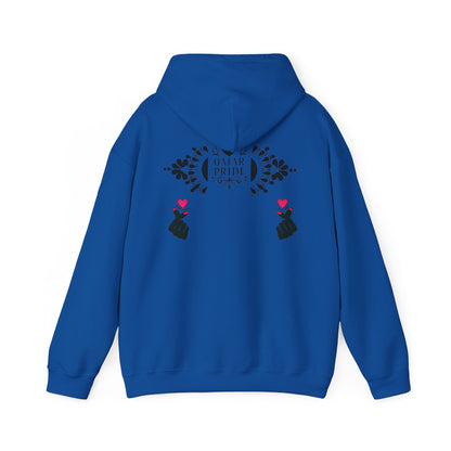 Pride Hooded Sweatshirt, Unisex  Qatar Pride Sweatshirt, Pride Gift, Festival Clothing