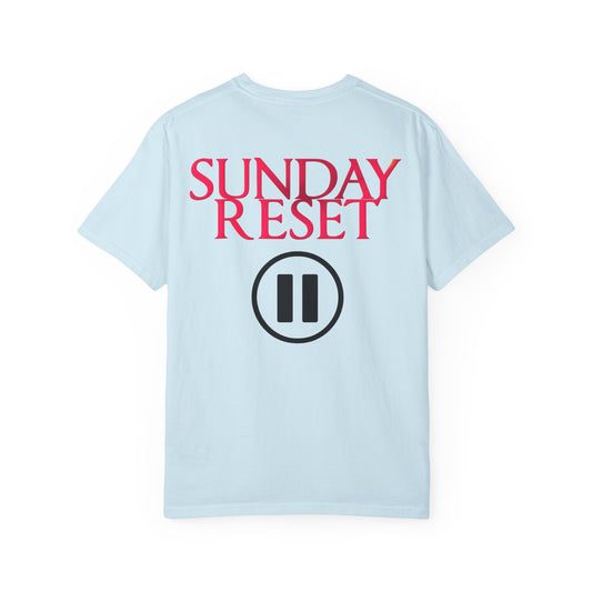 T-Shirt Sunday Reset Unisex Garment-Dyed