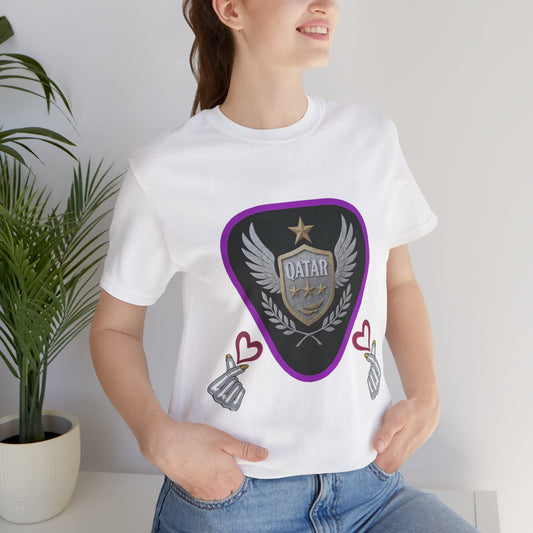 T-Shirt QATAR LOVE Unisex Jersey Short Sleeve Tee