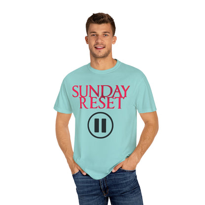 T-Shirt Sunday Reset Unisex Garment-Dyed